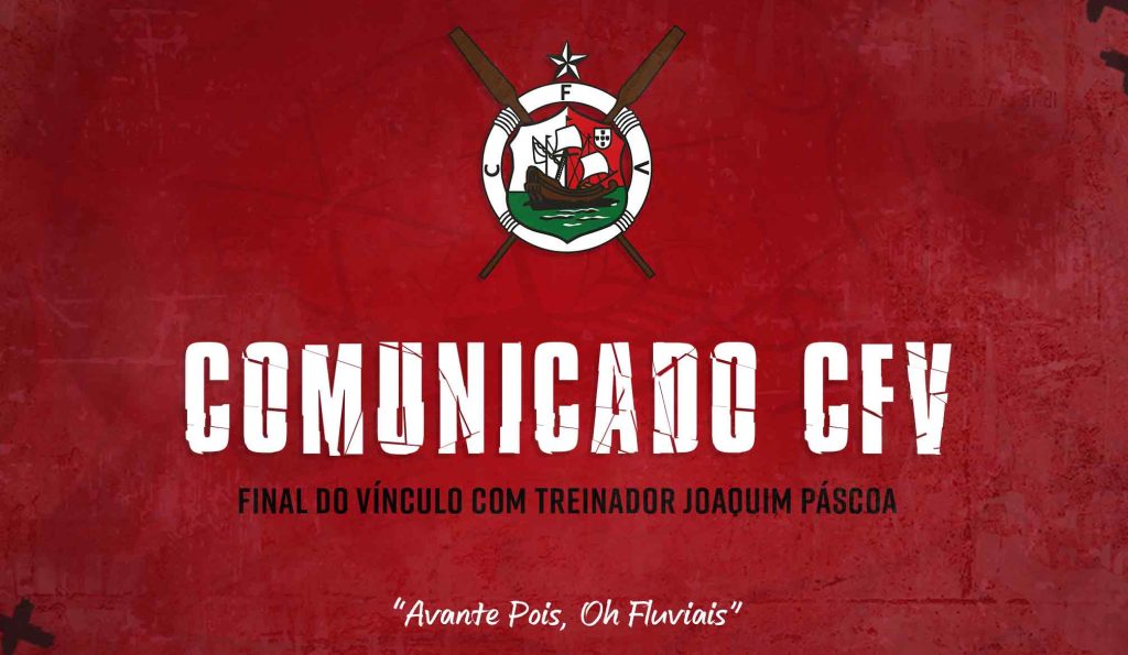 COMUNICADO OFICIAL: FINAL DO VINCULO COM TREINADOR JOAQUIM PÁSCOA